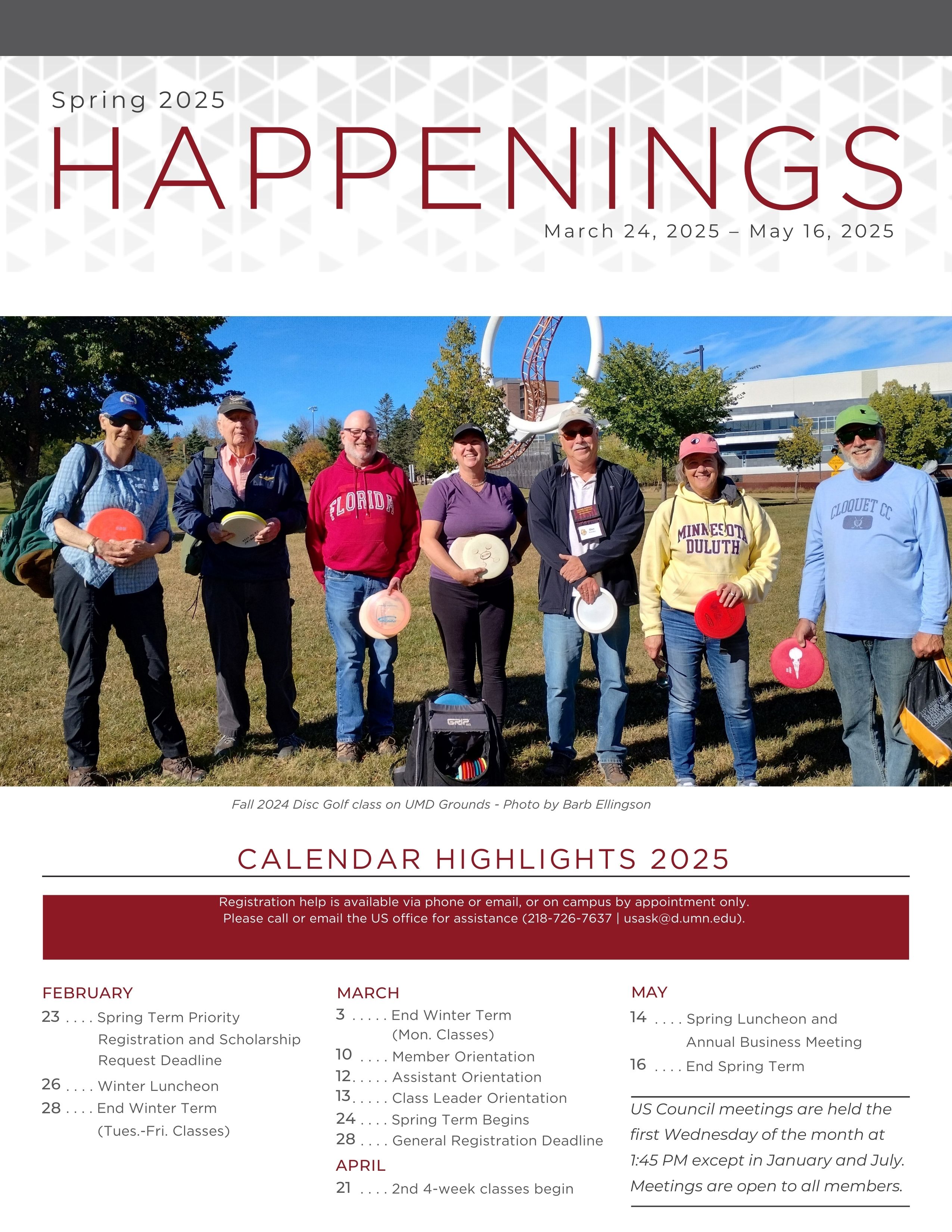 UMD University for Seniors Fall 2024 Catalog